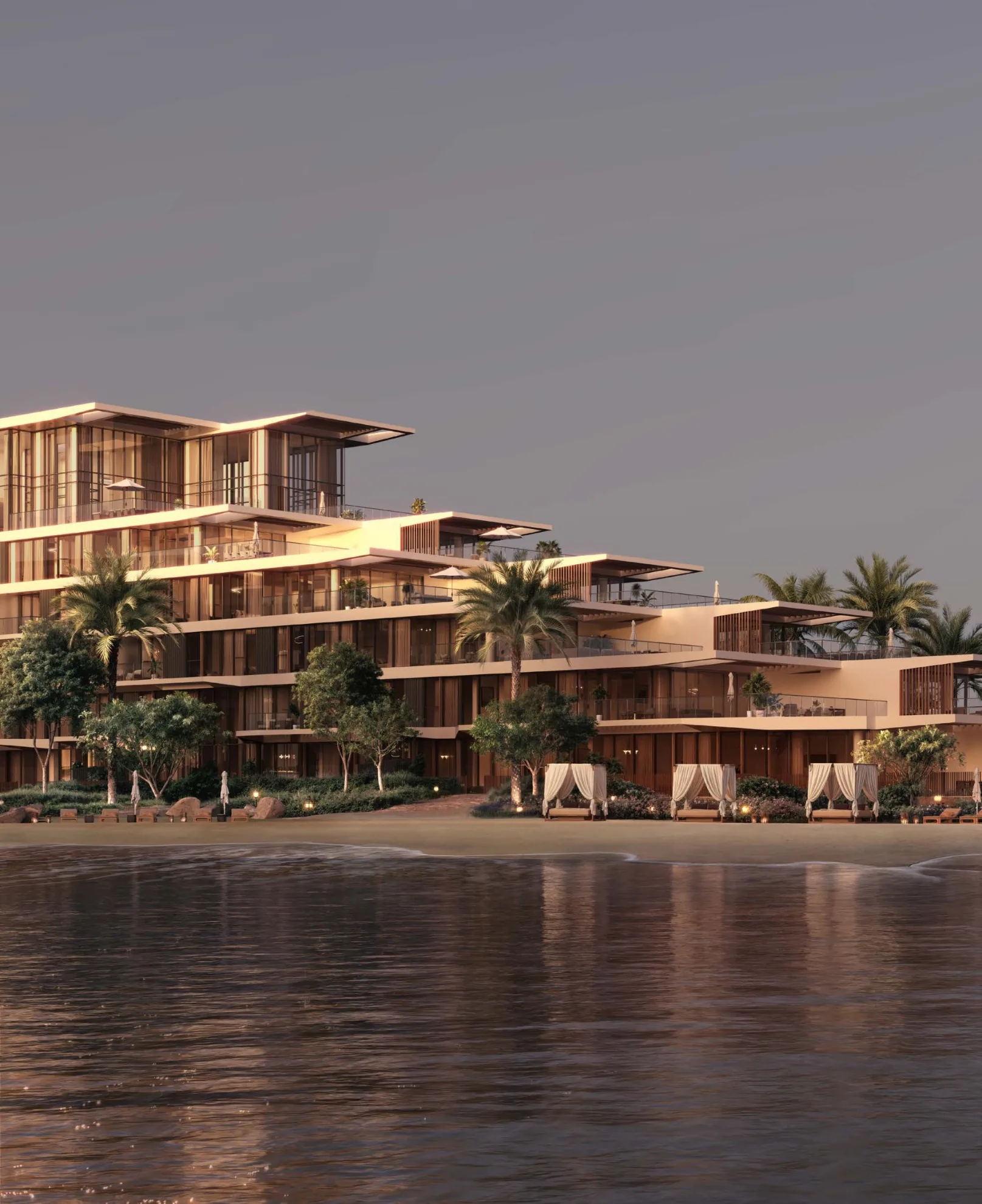 Warm open-plan residence at Lunaya Terraces