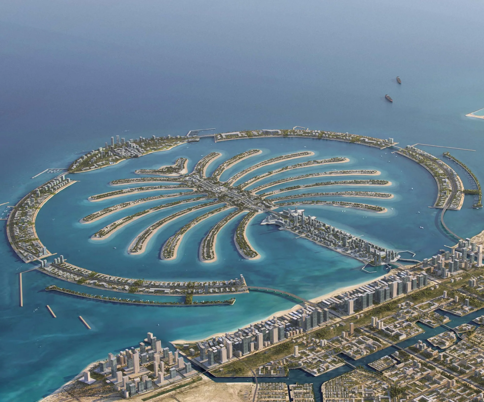 Lunaya masterplan showing lagoons, parks, villas and Lunaya Terraces