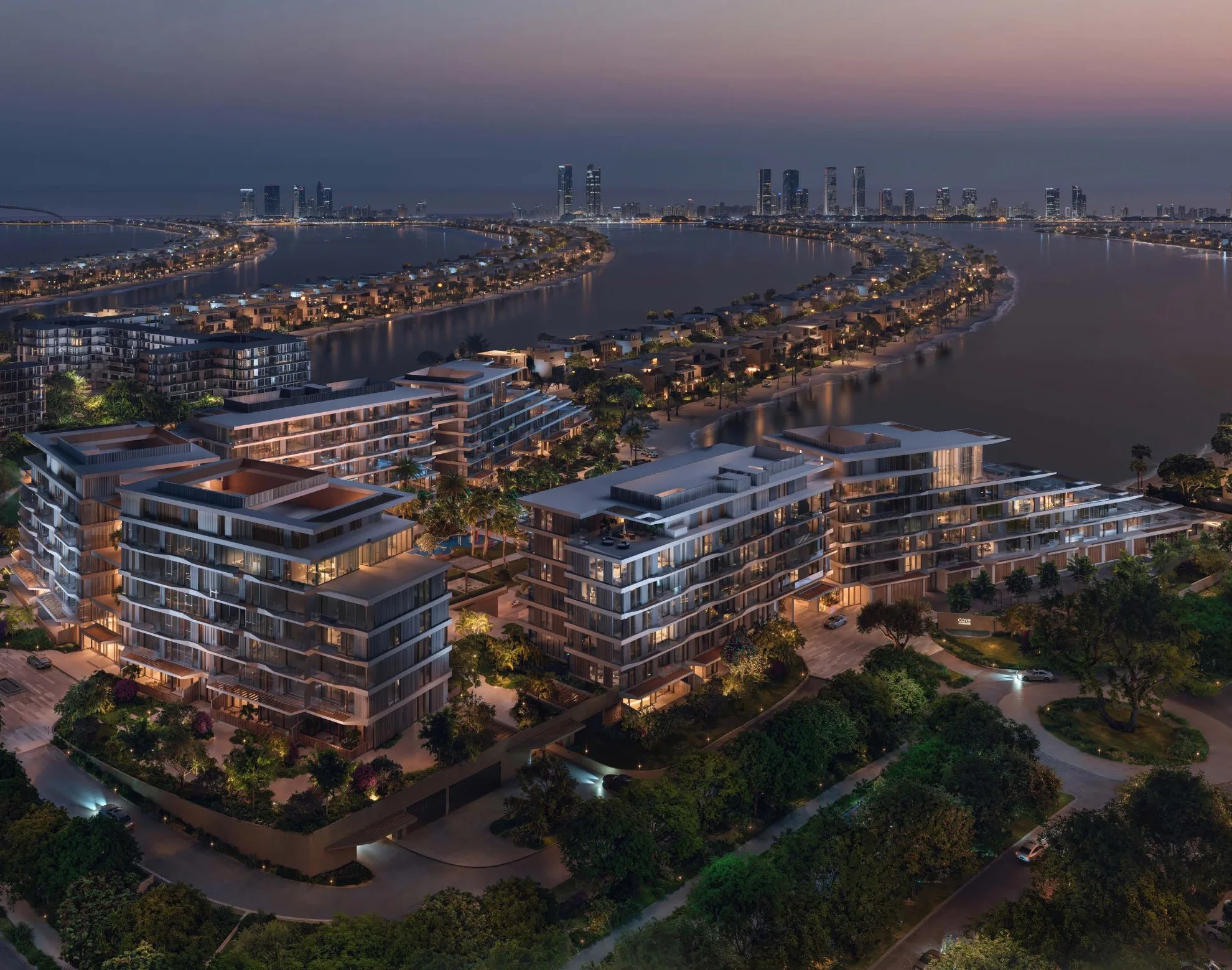 Delivered landscape at Al Barari, shown as previous work by the developer